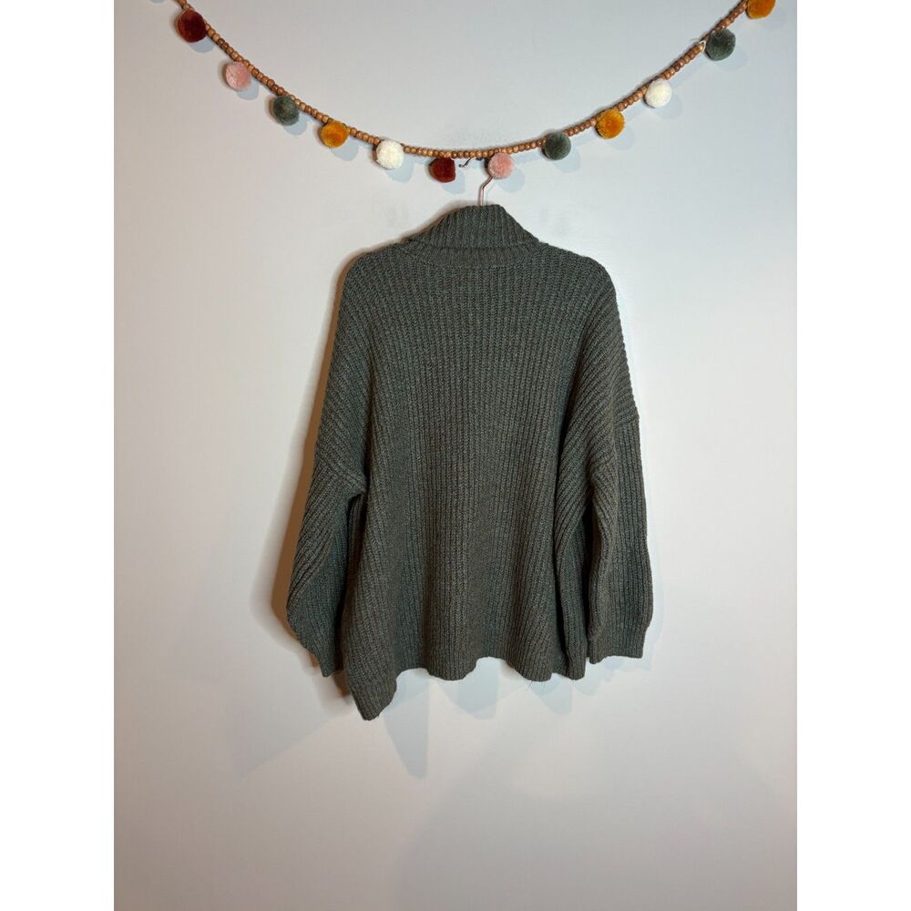 Old Navy Tunic Length green chunky sweater - Picture 3 of 5